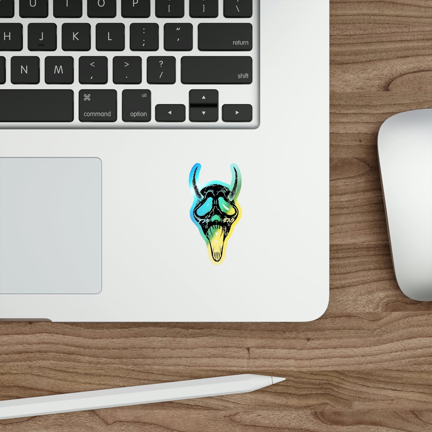 Demon Ghost Holographic Die-cut Stickers