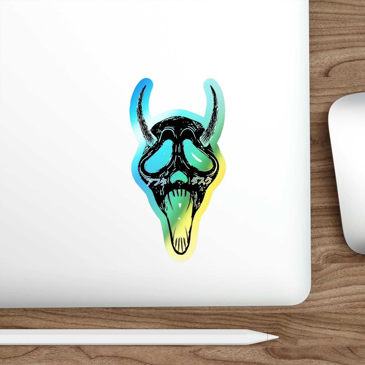 Demon Ghost Holographic Die-cut Stickers